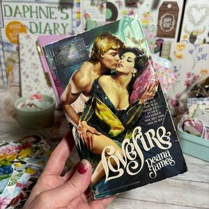 Lovefire By Deana James Vintage Historical Romance Novel 1985 Clinch Cover Zebra